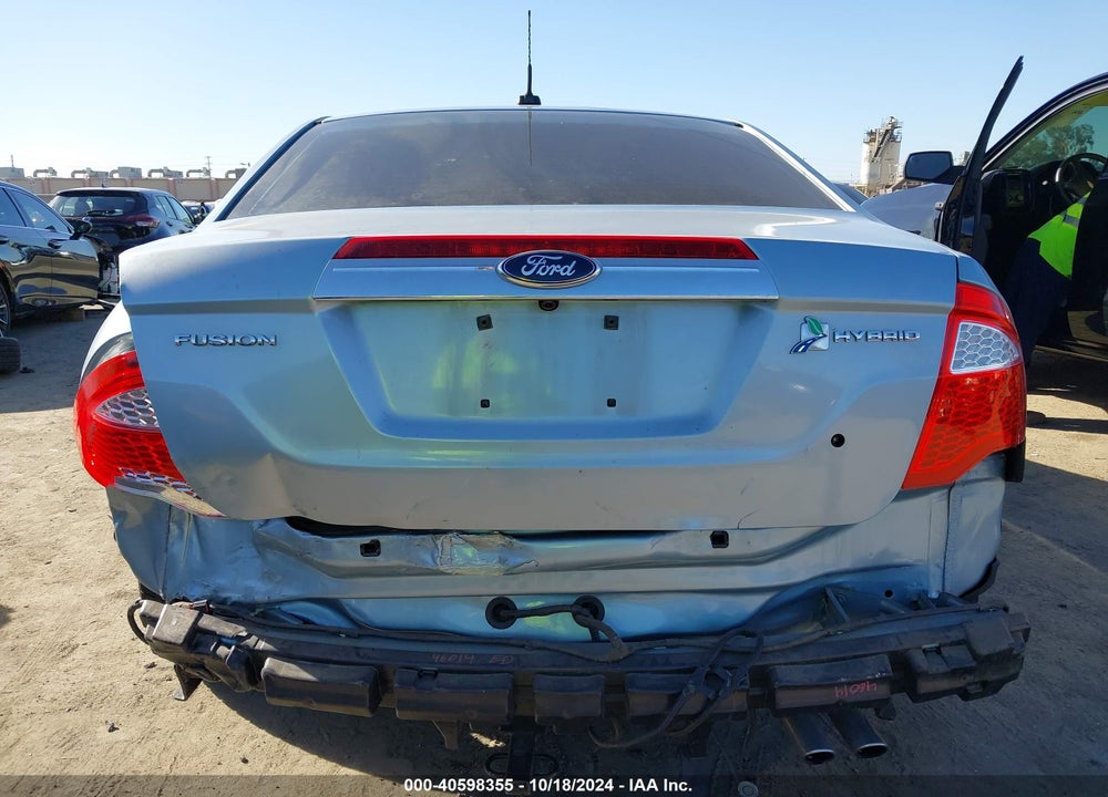 2011 FORD FUSION HYBRID VIN: 3FADP0L36BR190379
