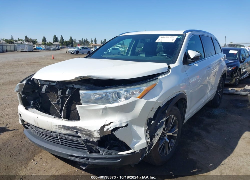 2016 TOYOTA HIGHLANDER XLE V6 VIN: 5TDKKRFH1GS185185