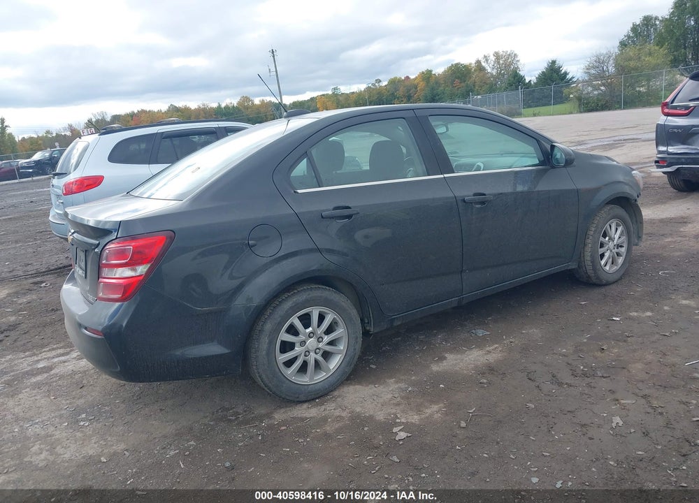 2017 CHEVROLET SONIC LT AUTO VIN: 1G1JD5SH4H4120051