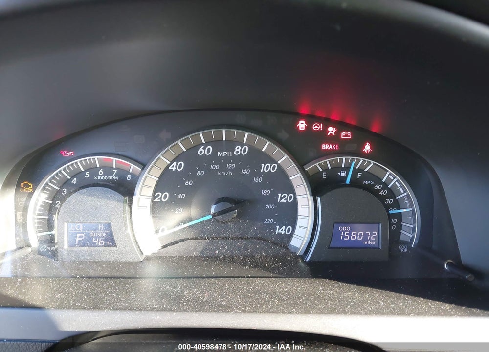 2012 TOYOTA CAMRY SE VIN: 4T1BF1FK6CU048665