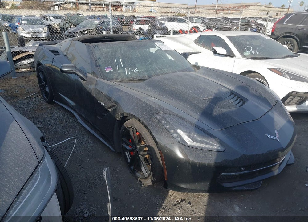2016 CHEVROLET CORVETTE STINGRAY VIN: 1G1YF2D78G5104830