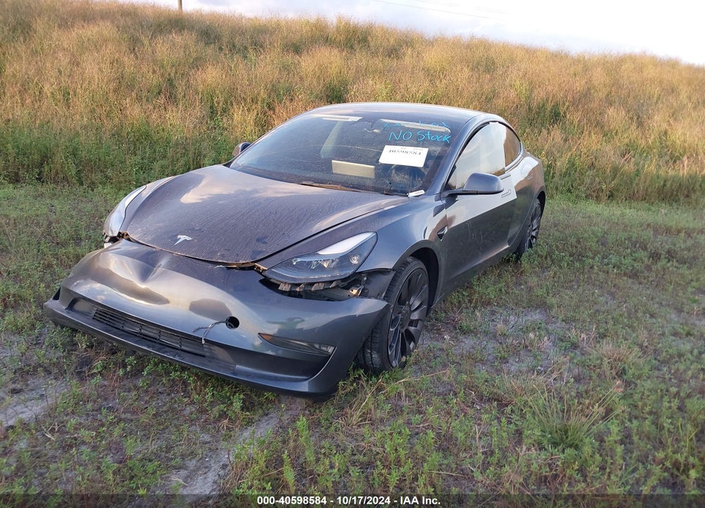 2022 TESLA MODEL 3 PERFORMANCE DUAL MOTOR ALL-WHEEL DRIVE VIN: 5YJ3E1EC3NF346737