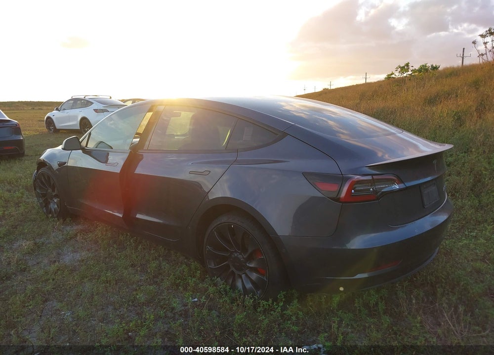 2022 TESLA MODEL 3 PERFORMANCE DUAL MOTOR ALL-WHEEL DRIVE VIN: 5YJ3E1EC3NF346737