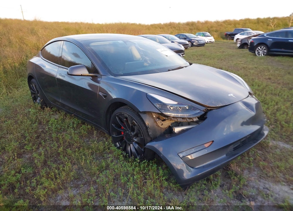 2022 TESLA MODEL 3 PERFORMANCE DUAL MOTOR ALL-WHEEL DRIVE VIN: 5YJ3E1EC3NF346737