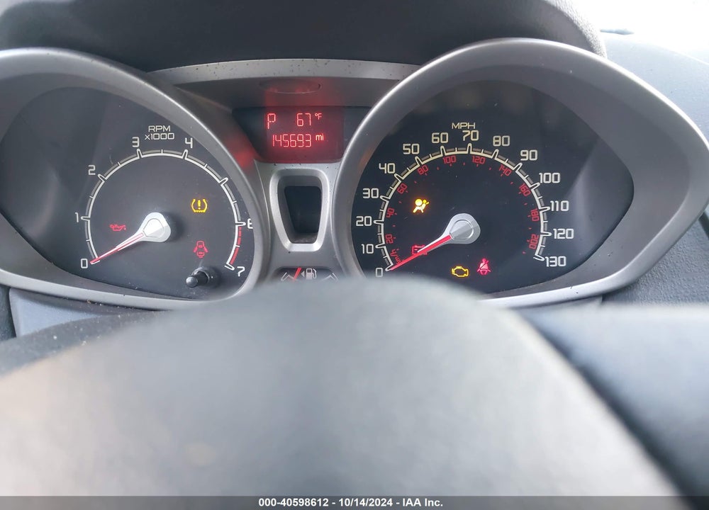 2012 FORD FIESTA SE VIN: 3FADP4EJ8CM218037