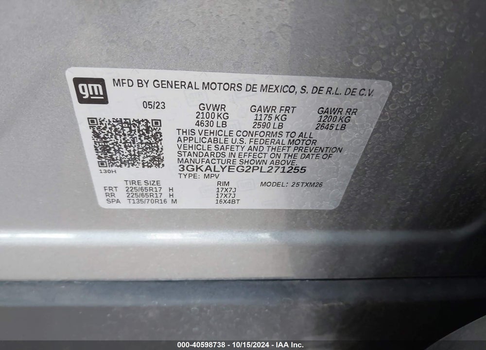 2023 GMC TERRAIN AWD AT4 VIN: 3GKALYEG2PL271255