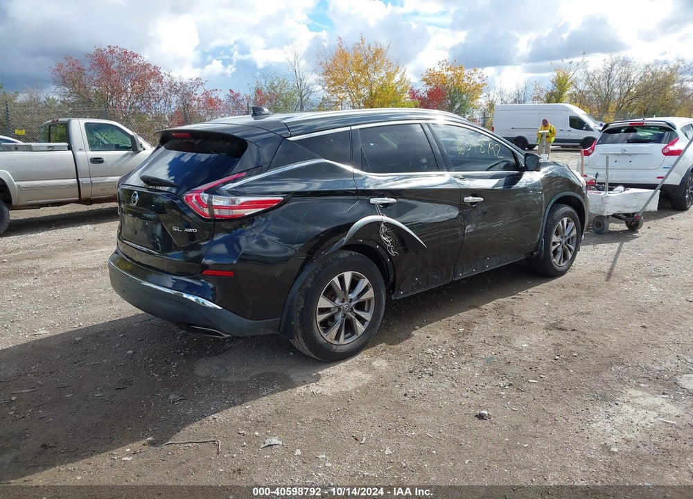 2016 NISSAN MURANO SL VIN: 5N1AZ2MH1GN145367