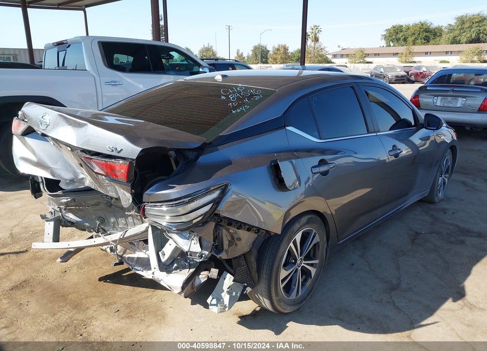 2022 NISSAN SENTRA SV XTRONIC CVT VIN: 3N1AB8CVXNY309771