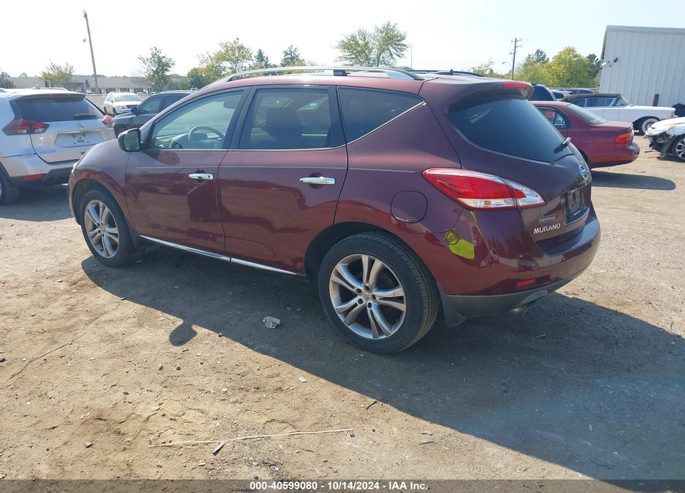 2012 NISSAN MURANO LE VIN: JN8AZ1MUXCW109679