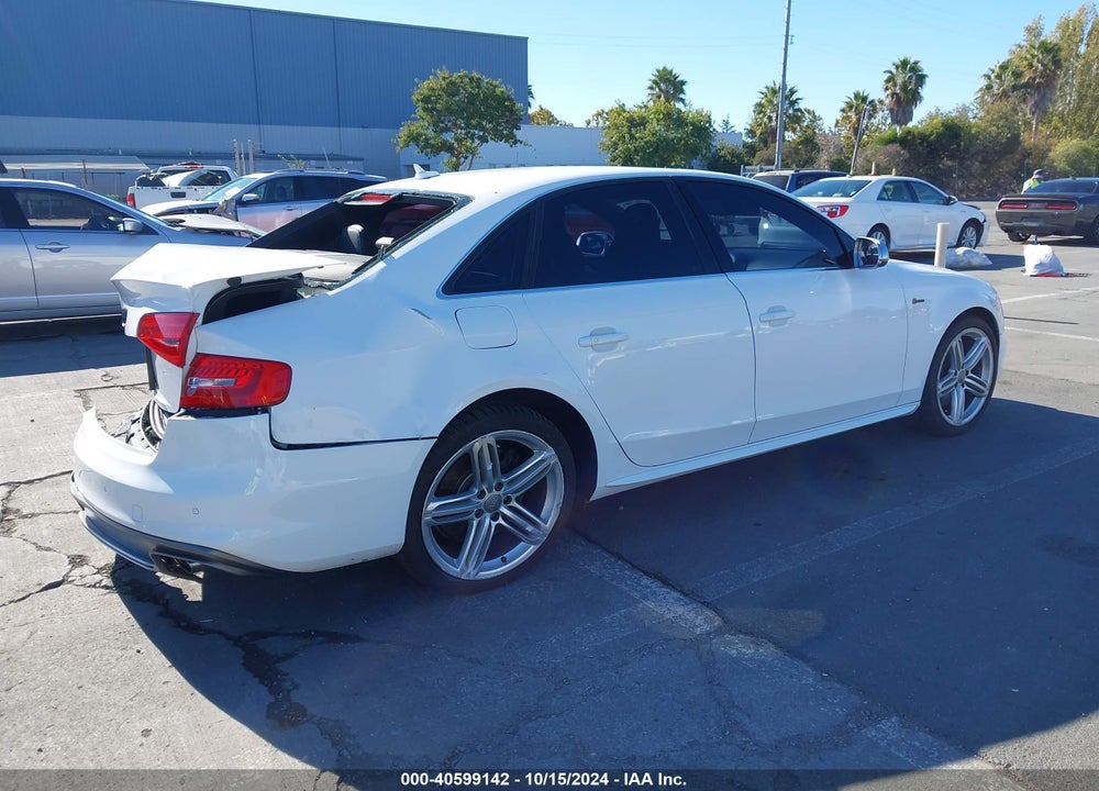 2014 AUDI S4 3.0T PREMIUM PLUS VIN: WAUBGAFL1EA075784