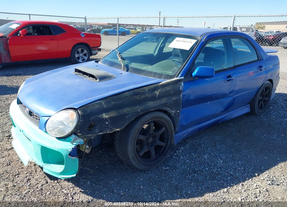 2002 SUBARU IMPREZA WRX VIN: JF1GD29642G526749