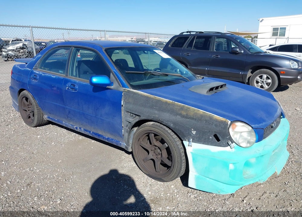 2002 SUBARU IMPREZA WRX VIN: JF1GD29642G526749
