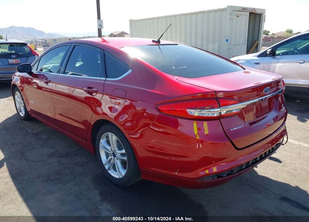 2018 FORD FUSION HYBRID SE VIN: 3FA6P0LU8JR246323