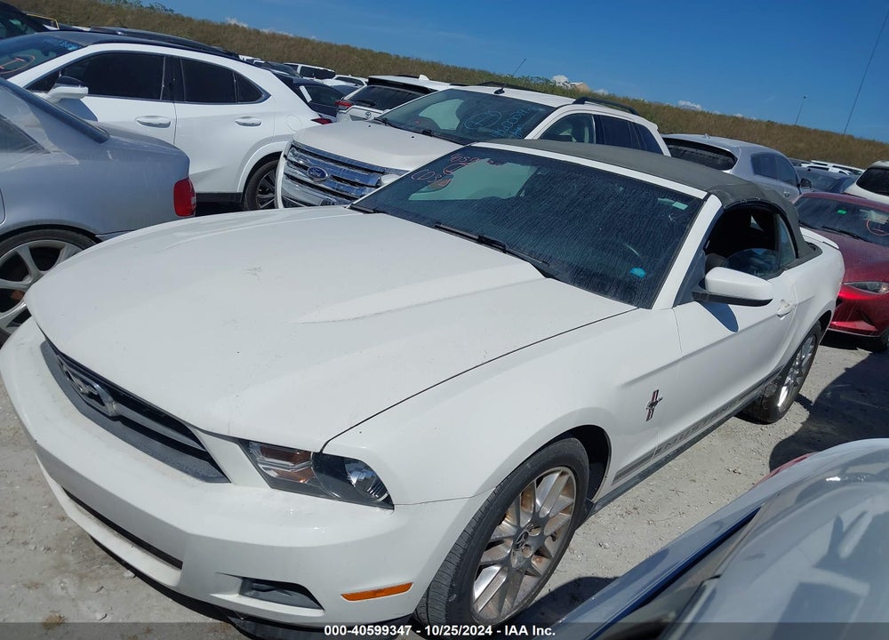 2012 FORD MUSTANG V6 PREMIUM VIN: 1ZVBP8EM5C5259389