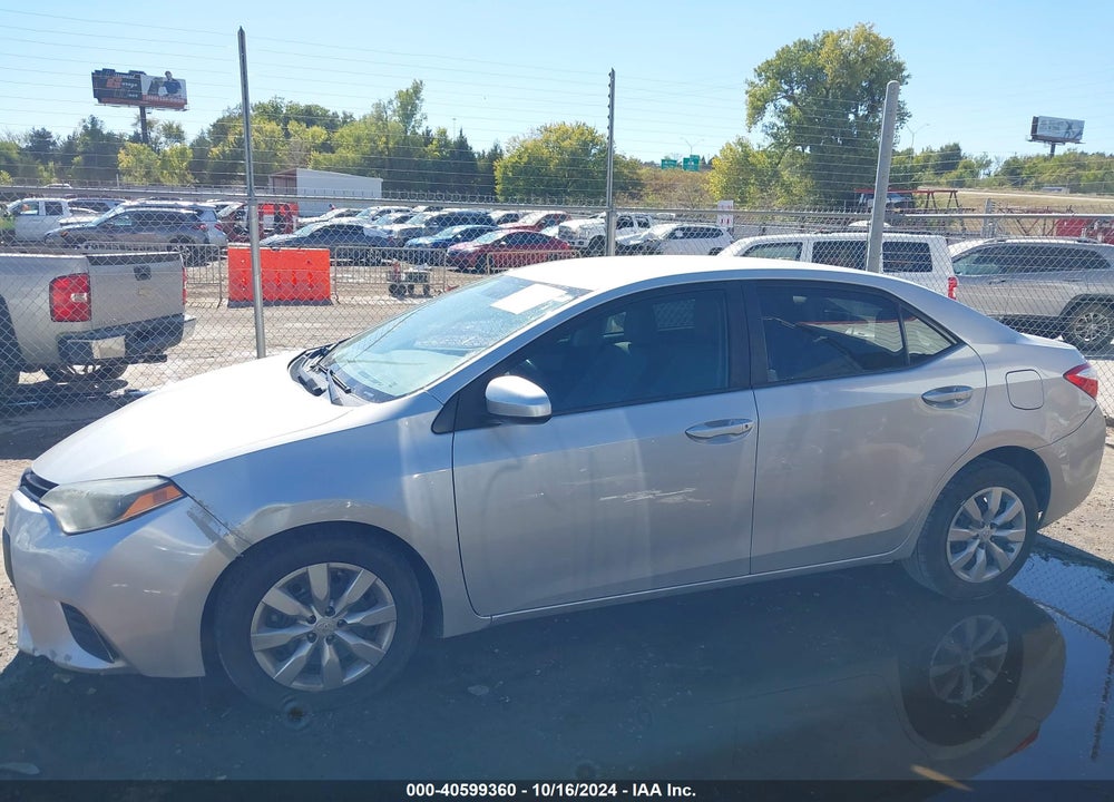 2014 TOYOTA COROLLA LE VIN: 2T1BURHE2EC057766