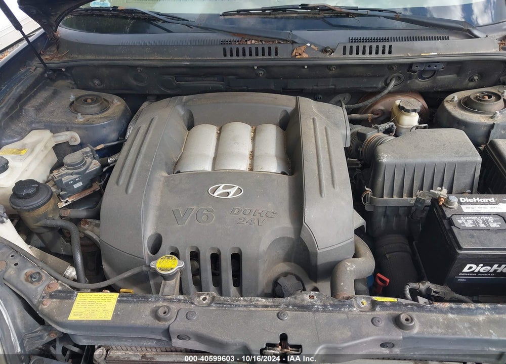 2004 HYUNDAI SANTA FE GLS VIN: KM8SC73D84U585010