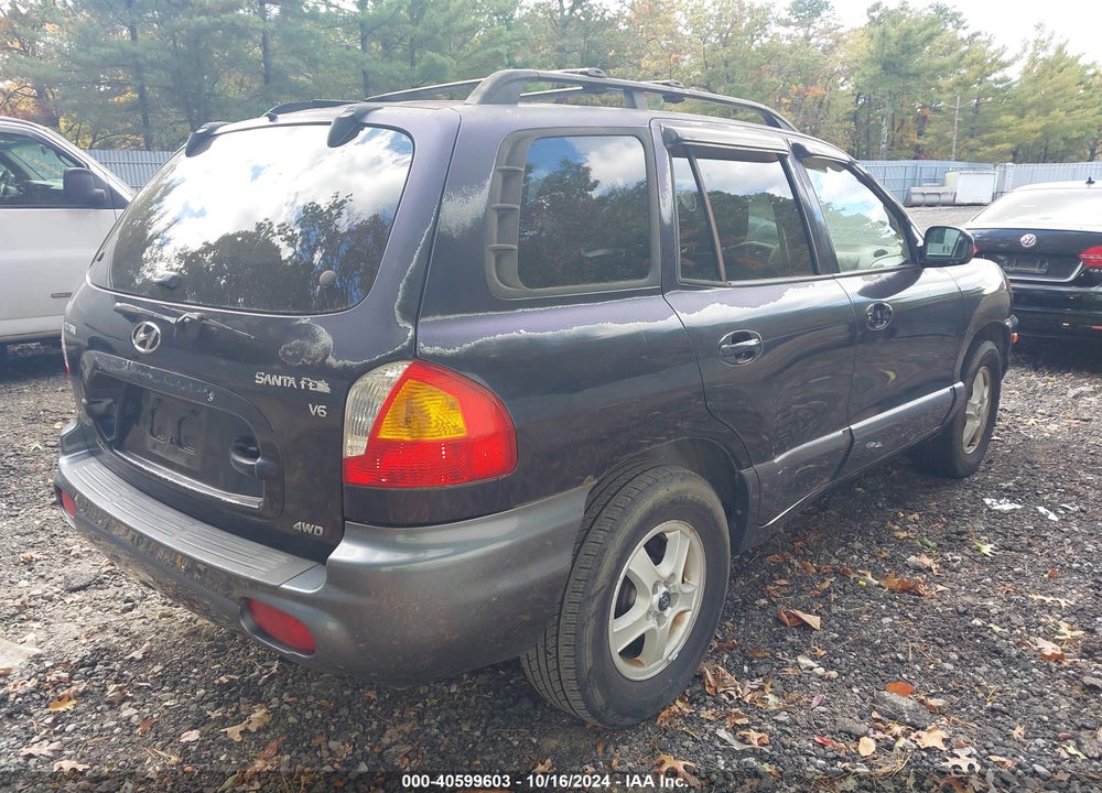2004 HYUNDAI SANTA FE GLS VIN: KM8SC73D84U585010