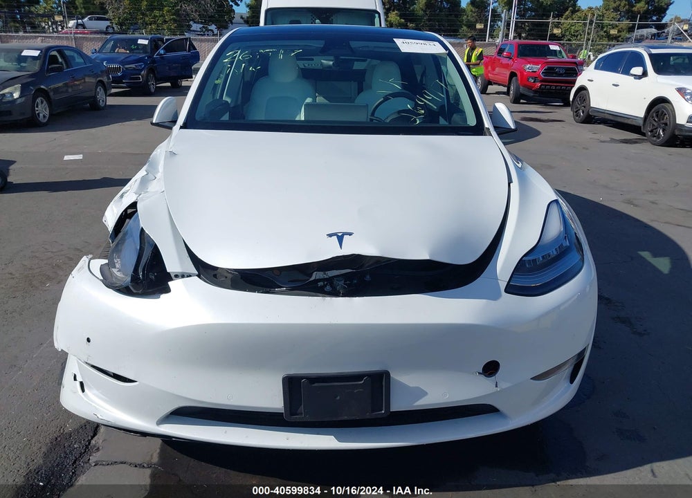 2021 TESLA MODEL Y LONG RANGE DUAL MOTOR ALL-WHEEL DRIVE VIN: 5YJYGDEE1MF269917