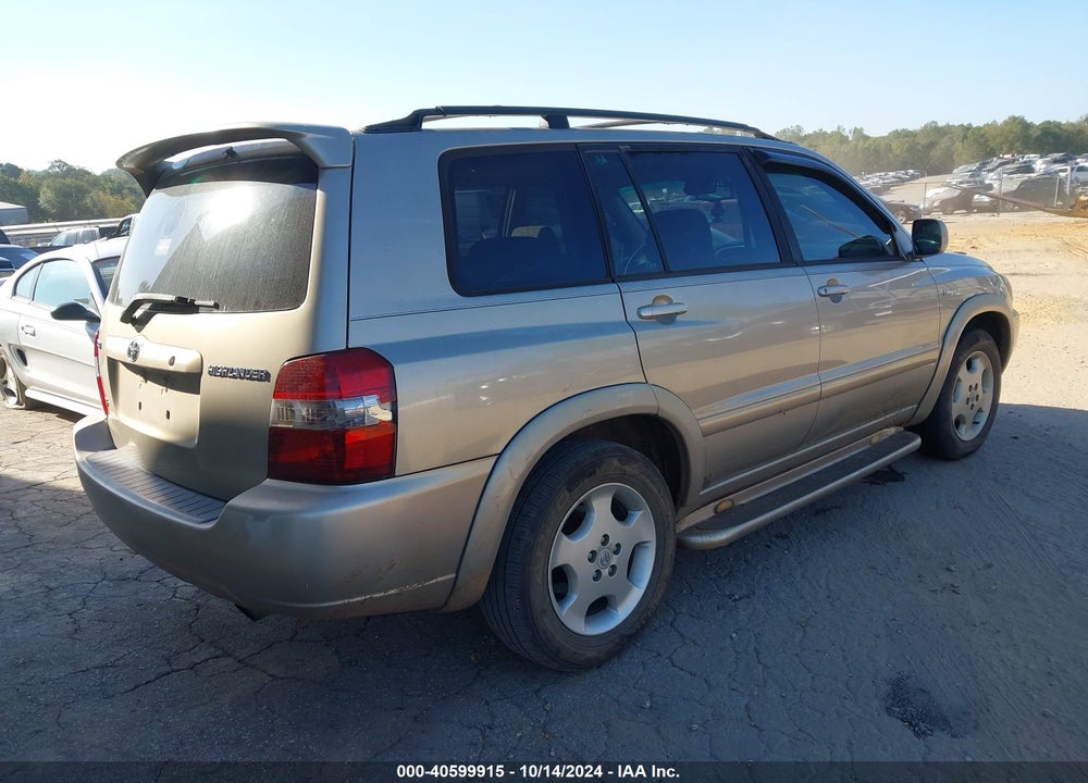 2005 TOYOTA HIGHLANDER LIMITED V6 VIN: JTEDP21A950065027