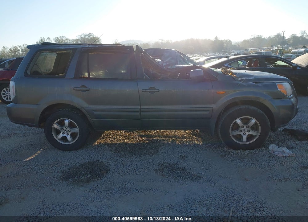 2007 HONDA PILOT EX-L VIN: 2HKYF186X7H524186