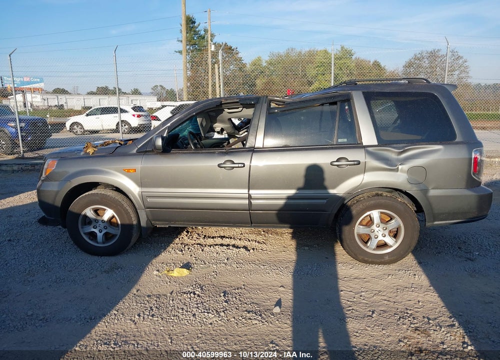 2007 HONDA PILOT EX-L VIN: 2HKYF186X7H524186