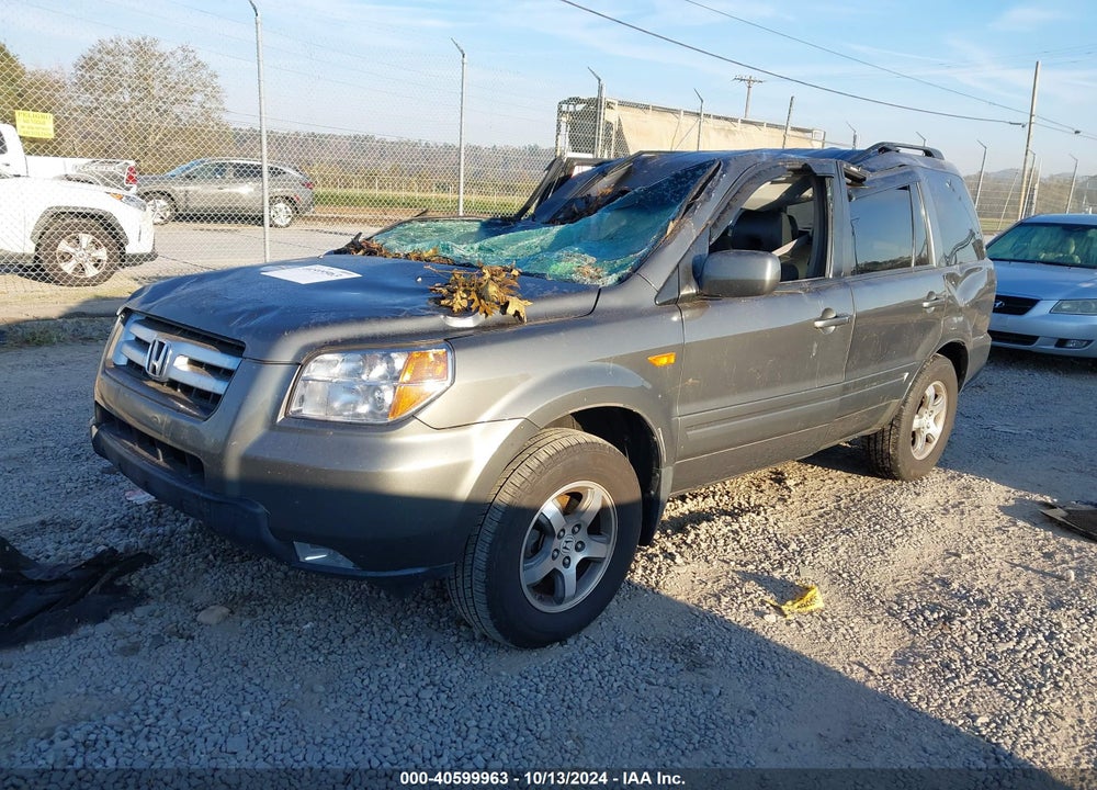 2007 HONDA PILOT EX-L VIN: 2HKYF186X7H524186
