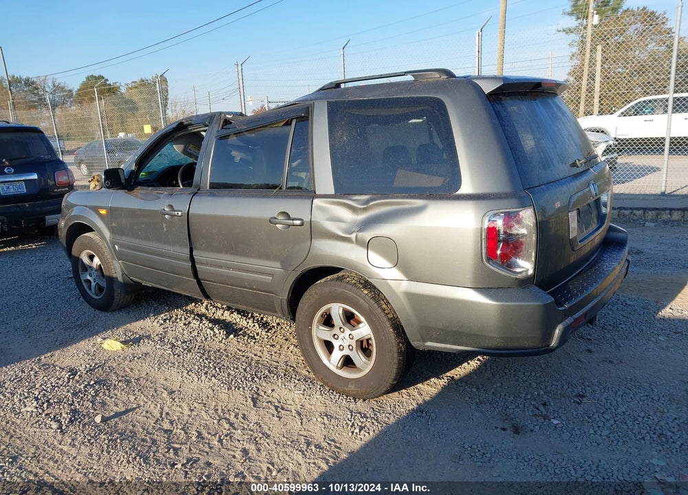 2007 HONDA PILOT EX-L VIN: 2HKYF186X7H524186