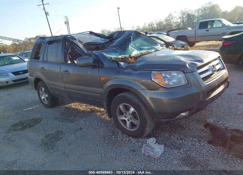 2007 HONDA PILOT EX-L VIN: 2HKYF186X7H524186