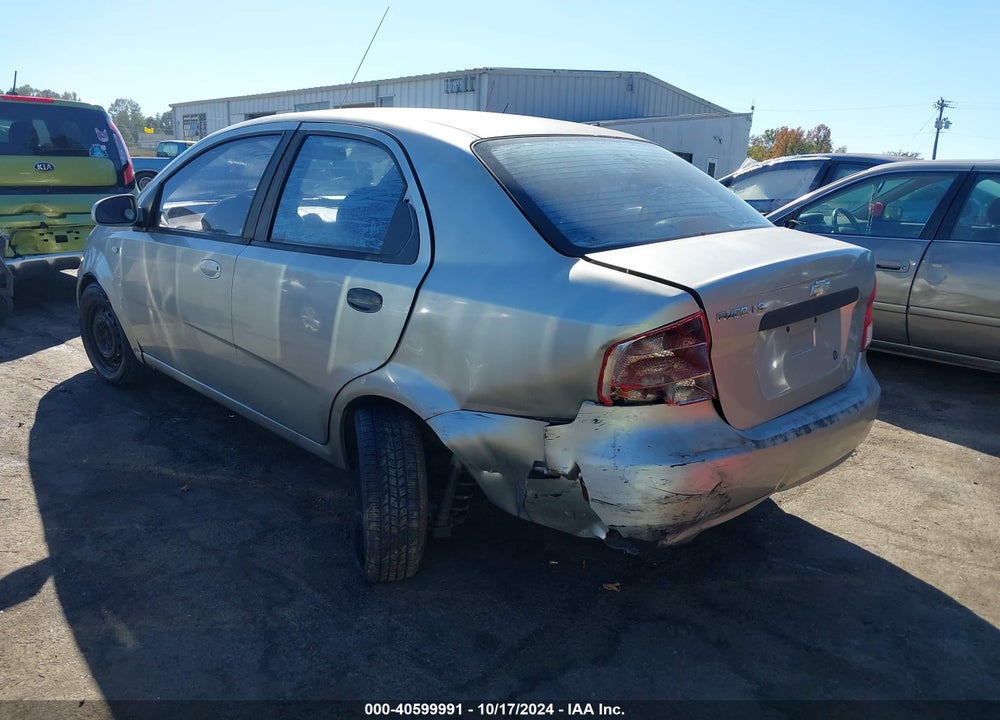 2005 CHEVROLET AVEO LS VIN: KL1TD52605B435684