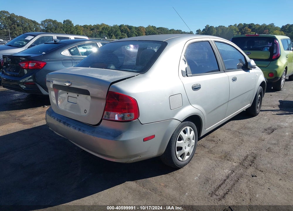 2005 CHEVROLET AVEO LS VIN: KL1TD52605B435684