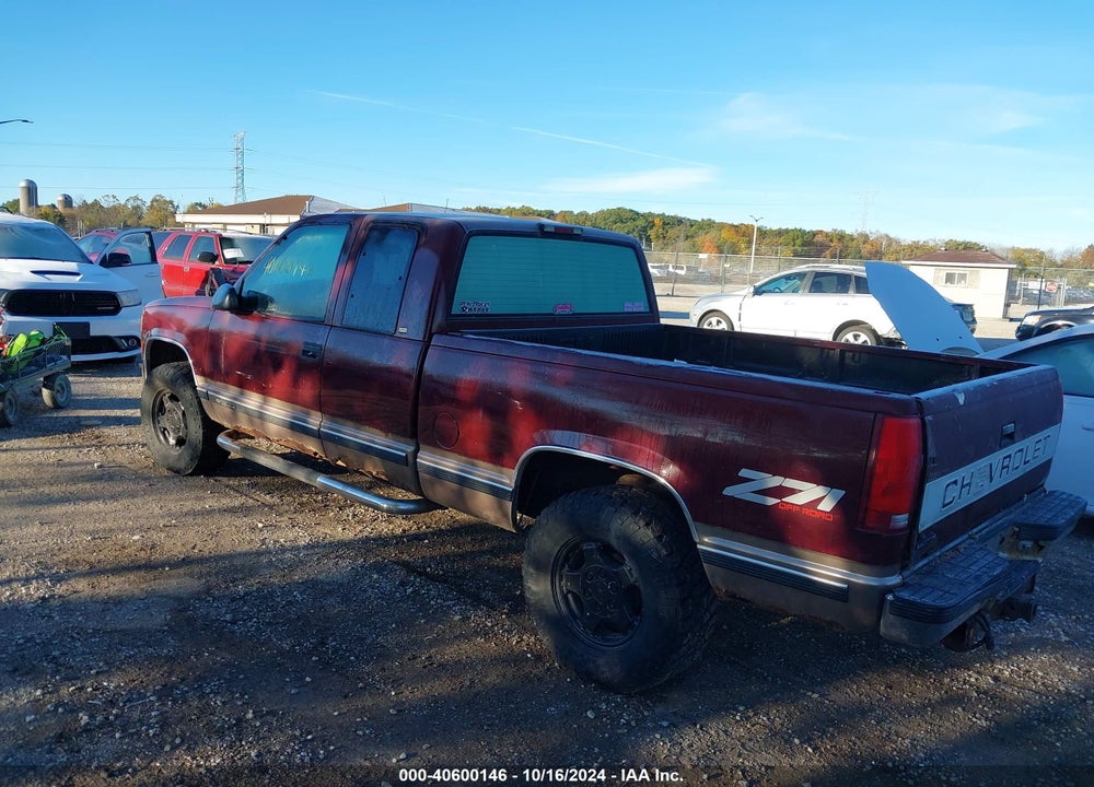 1997 CHEVROLET K1500 FLEETSIDE VIN: 1GCEK19R8VE261393