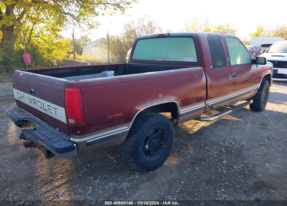 1997 CHEVROLET K1500 FLEETSIDE VIN: 1GCEK19R8VE261393