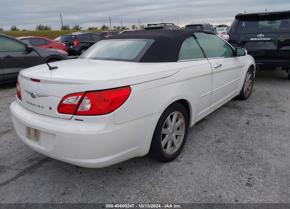 2008 CHRYSLER SEBRING LIMITED VIN: 1C3LC65M48N247995
