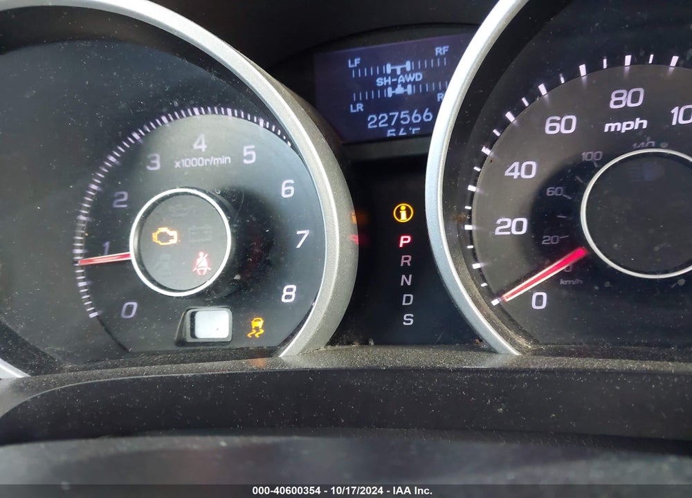 2011 ACURA TL 3.7 VIN: 19UUA9F58BA002275