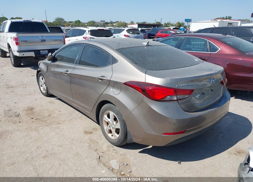 2015 HYUNDAI ELANTRA SE VIN: 5NPDH4AE4FH606635