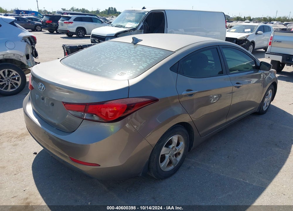 2015 HYUNDAI ELANTRA SE VIN: 5NPDH4AE4FH606635
