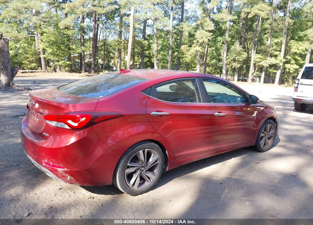 2014 HYUNDAI ELANTRA LIMITED VIN: 5NPDH4AE1EH500478