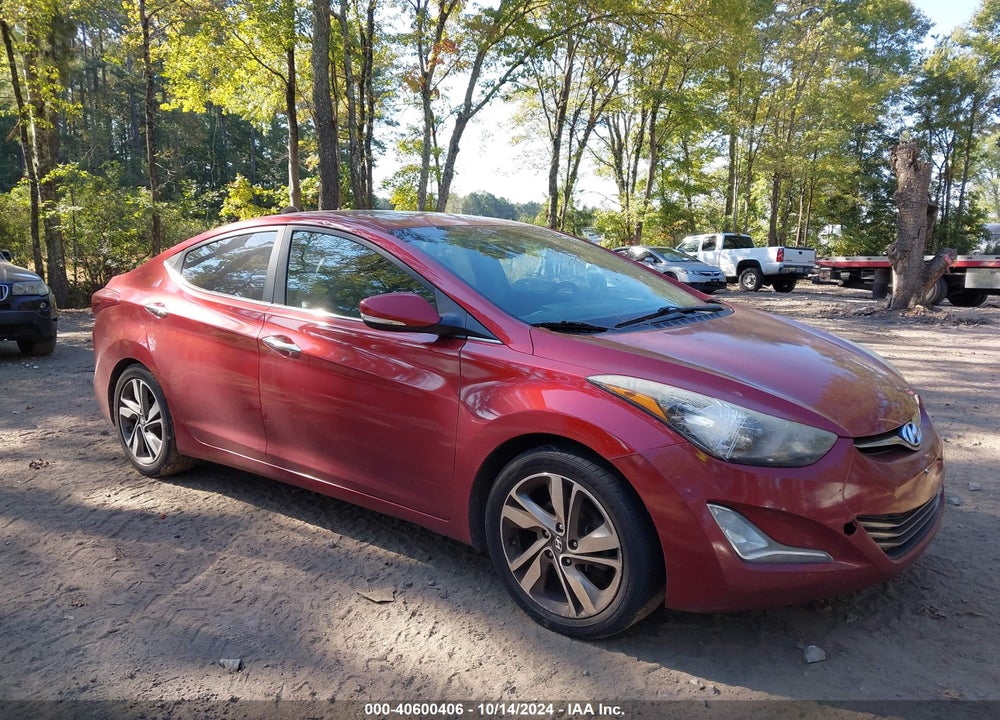 2014 HYUNDAI ELANTRA LIMITED VIN: 5NPDH4AE1EH500478