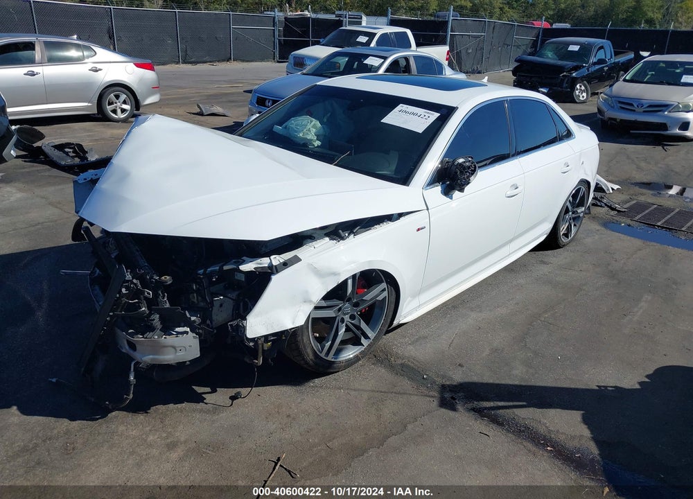 2017 AUDI A4 2.0T PREMIUM VIN: WAULNAF48HN021625