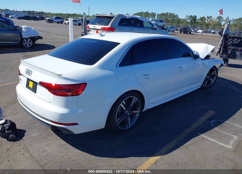 2017 AUDI A4 2.0T PREMIUM VIN: WAULNAF48HN021625