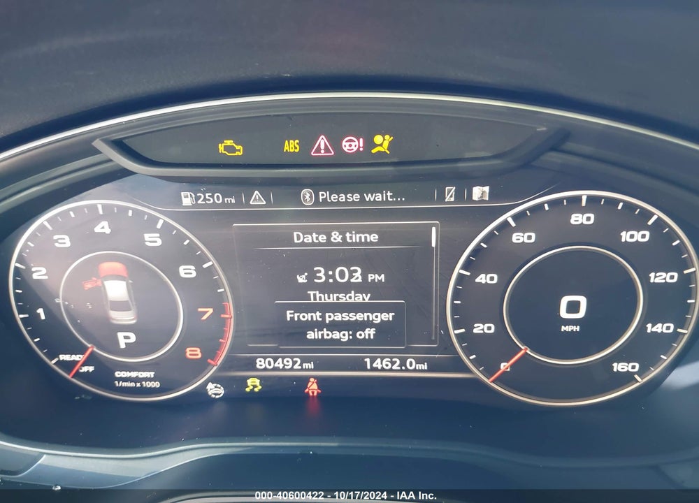 2017 AUDI A4 2.0T PREMIUM VIN: WAULNAF48HN021625