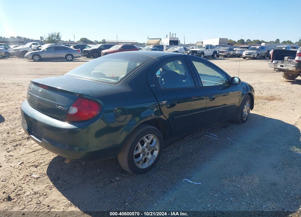 2000 DODGE NEON HIGHLINE VIN: 1B3ES46C3YD651055