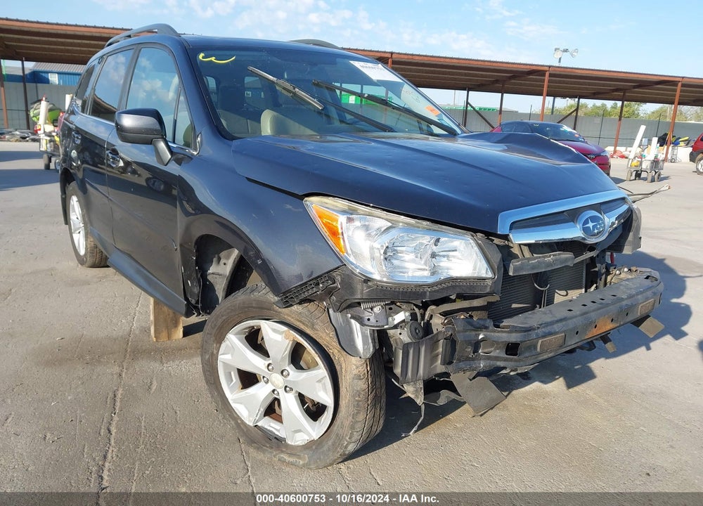 2016 SUBARU FORESTER 2.5I LIMITED VIN: JF2SJAHCXGH558932
