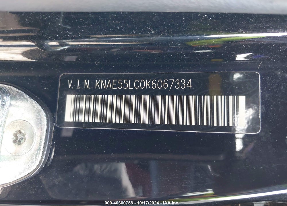 2019 KIA STINGER GT2 VIN: KNAE55LC0K6067334