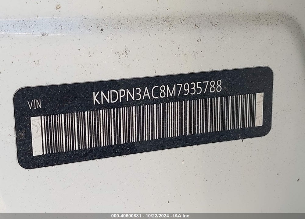2021 KIA SPORTAGE EX VIN: KNDPN3AC8M7935788