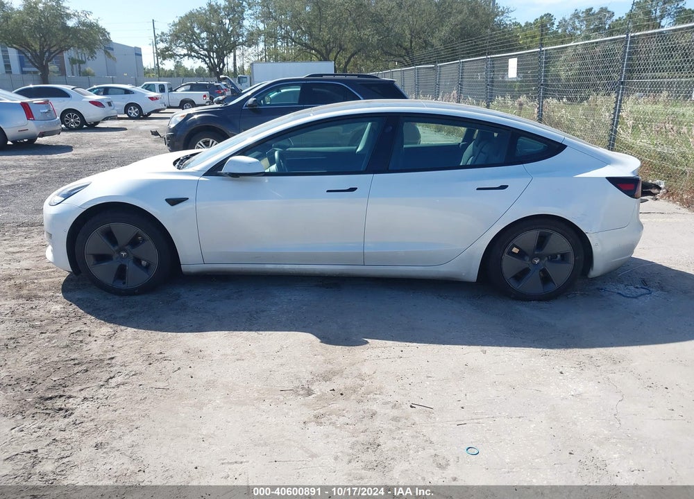 2022 TESLA MODEL 3 LONG RANGE DUAL MOTOR ALL-WHEEL DRIVE VIN: 5YJ3E1EB4NF172121
