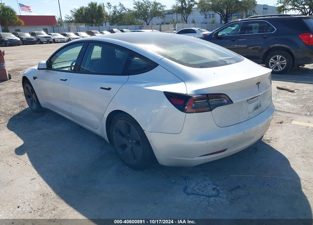 2022 TESLA MODEL 3 LONG RANGE DUAL MOTOR ALL-WHEEL DRIVE VIN: 5YJ3E1EB4NF172121