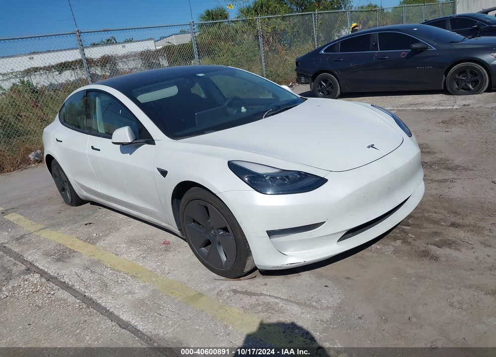 2022 TESLA MODEL 3 LONG RANGE DUAL MOTOR ALL-WHEEL DRIVE VIN: 5YJ3E1EB4NF172121
