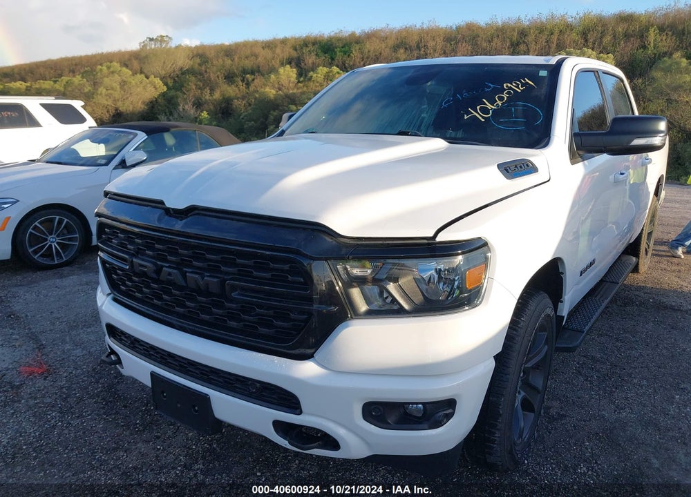 2022 RAM 1500 BIG HORN 4X4 5'7 BOX VIN: 1C6RRFFG3NN384216