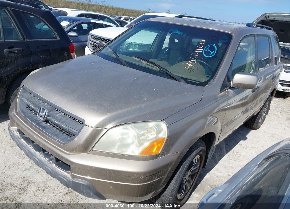 2005 HONDA PILOT EX-L VIN: 5FNYF18575B017278